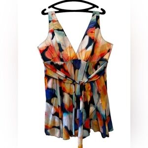 Cacique Lightly Lined NoWire Swimdress 26W